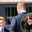 Revealed: What Prince William said about Kate Middleton to a staff member during school visit - as he reveals his wife 'would have love to' join him