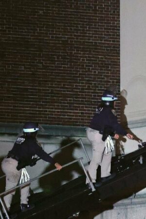 Intervention de la police de New York à l'Université Columbia mardi 30 avril 2024