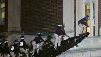 Intervention de la police de New York à l'Université Columbia mardi 30 avril 2024