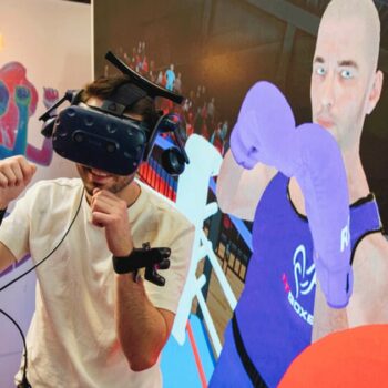 La réalité virtuelle est un efficace outil d'entraînement dans la boxe, révèle le projet Revea de l'Inria. © Inria / M.Magnin