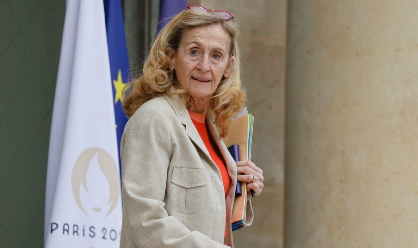 La ministre de l'Education nationale Nicole Belloubet le 24 avril 2024 à Paris