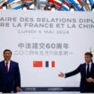 Emmanuel Macron et Xi Jinping, à l'Elysée, le lundi 6 mai 2024.