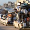 Palestinians fleeing Rafah. Pic: Reuters