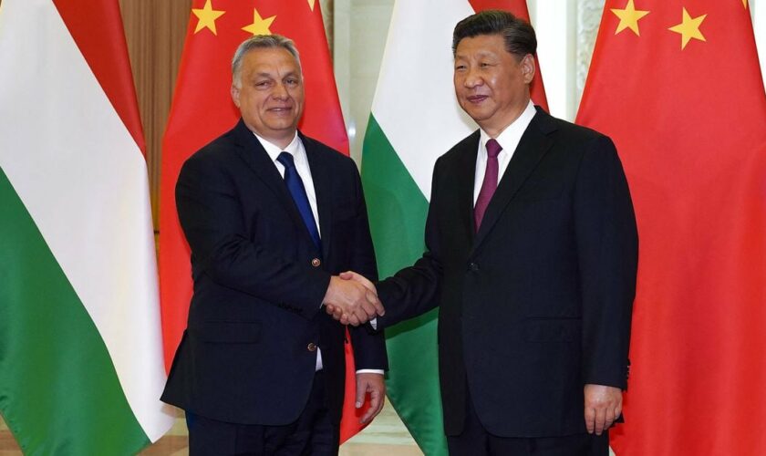 Le Premier ministre hongrois Viktor Orban et le président chinois Xi Jinping, en mai 2017.