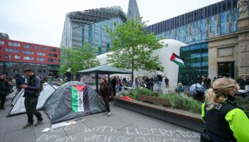 Gaza-Proteste: Demonstrierende besetzen Audimax der Uni Leipzig