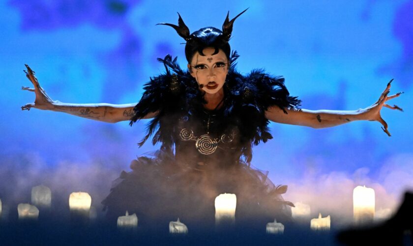 Ireland's Bambie Thug performing at the semi-final. Pic: Reuters