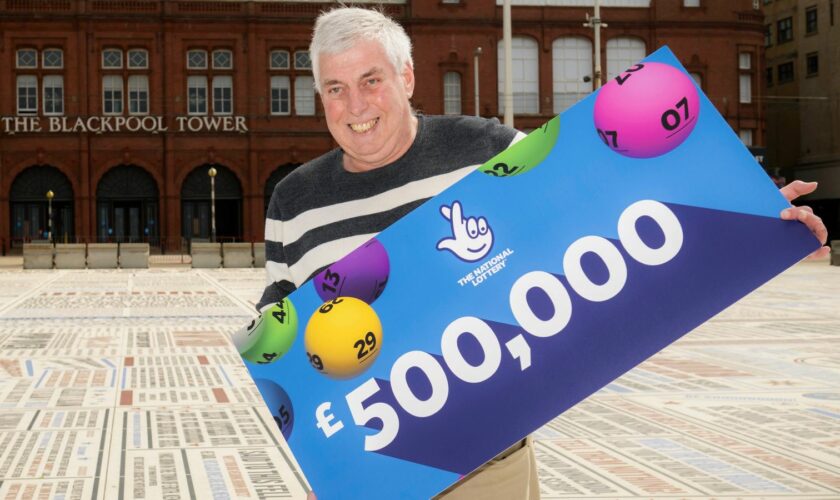Undated handout photo issued by the National Lottery of Raymond Young who won the Thunderball jackpot prize of £500,000. Issue date: Thursday May 9, 2024.
