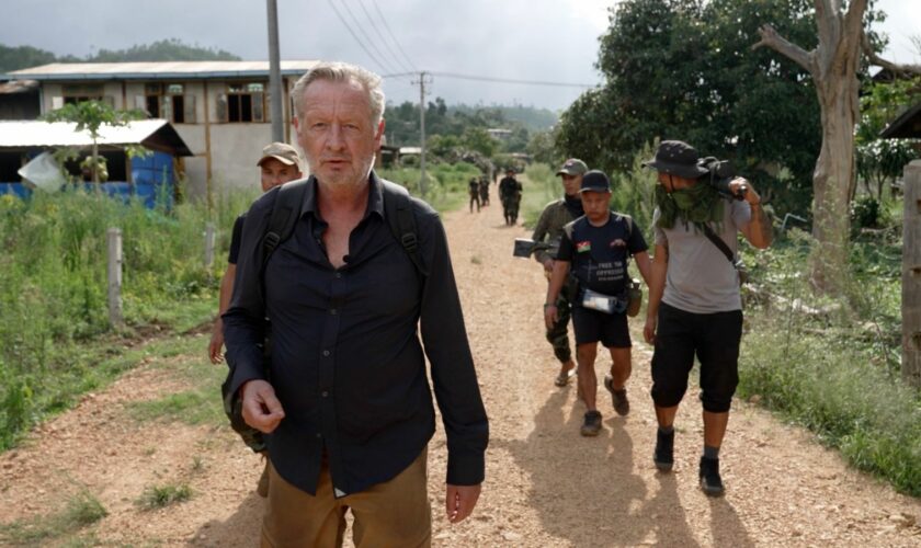 Stuart Ramsay with his crew in Myanmar