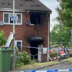 Aftermath of a fire that killed two women in Dunstall Hill, Wolverhampton