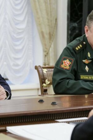 Andreï Belooussov, le nouveau ministre russe de la Défense, mercredi 15 mai 2024.