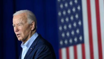Joe Biden à Scranton, en Pennsylvanie (nord-est des Etats-Unis), le 16 avril 2024