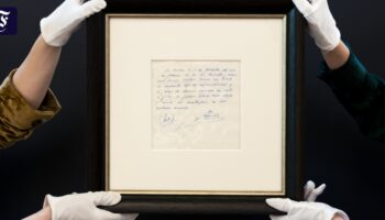 Londoner Auktionshaus: Serviette mit erstem Vertrag von Lionel Messi für 760.000 Pfund versteigert
