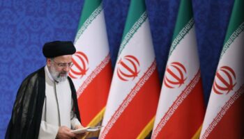 Le futur président iranien Ebrahim Raïssi donne une conférence de presse à Téhéran, le 21 juin 2021