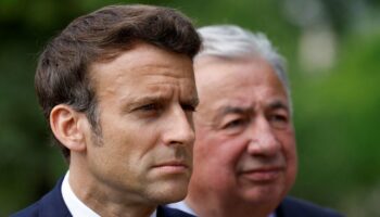 Emmanuel Macron et Gérard Larcher le 10 mai 2022