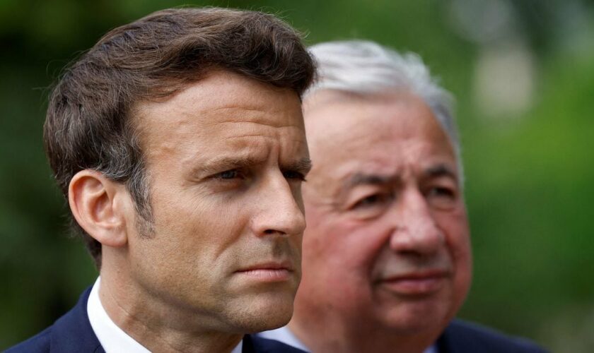Emmanuel Macron et Gérard Larcher le 10 mai 2022