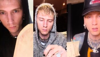 Fans speculate Machine Gun Kelly dedicated his first wood carving to Megan Fox lost pregnancy
