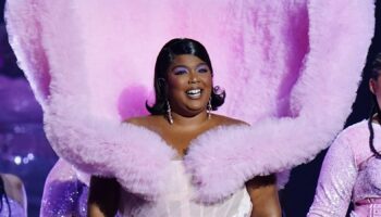 Lizzo performing during the Brit Awards 2023 at the O2 Arena, London. Picture date: Saturday February 11, 2023.