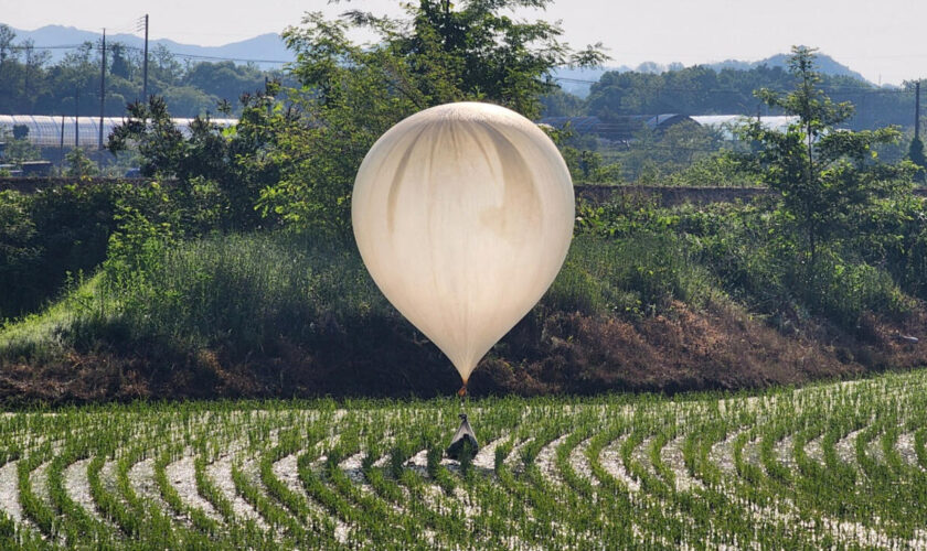 La Corée du Nord envoie des ballons remplis d'immondices vers son voisin du Sud