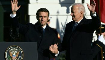 Emmanuel Macron et Joe Biden, à la Maison-Blanche, jeudi 1er décembre 2022.