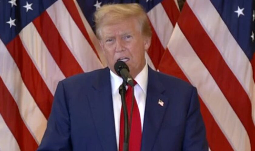 Trump speech live: Trump claims witnesses were ‘literally crucified’ as he blasts judge and guilty verdict