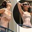 Bella Hadid is the ultimate Cannes balcony bombshell as she poses up a storm at her hotel after stealing the show with THAT red carpet outfit