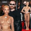 Doja Cat proudly shows off the results of her breast reduction and liposuction in a see-through nude crop top and tights (her FOURTH racy look of the night!) as she heads to Richie Akiva's Met Gala afterparty