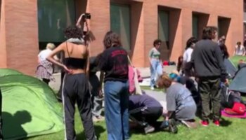 Estudiantes acampan en la Complutense y se suman a la ola de protestas propalestinas