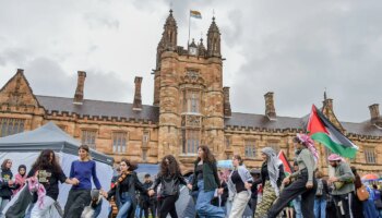 Estudiantes propalestinos acampan en campus universitarios de toda Australia