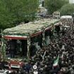 Funeral procession begins for President Raisi as stunned Iranian regime declares five days of mourning after officials were rocked by scenes of citizens CELEBRATING the Butcher of Tehran's death