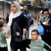 Palestinians flee Jabalia refugee camp, in northern Gaza Strip, and head towards western Gaza City (13 May 2024)