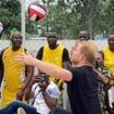 Harry and Meghan's 'rock star' Nigeria tour: Duke plays sitting volleyball in new Invictus Games highlights reel released by Team Sussex amid three-day visit