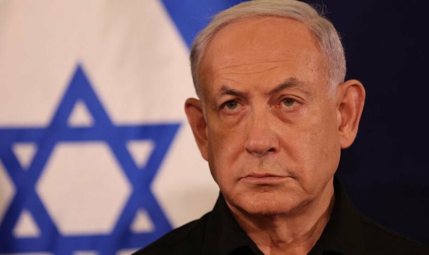Le Premier ministre israélien, à Tel Aviv, le 28 octobre 2023.