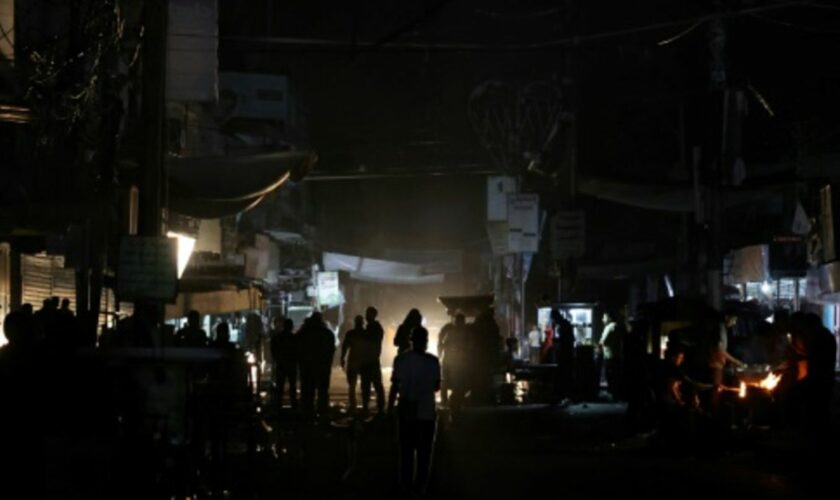Abendliche Straßenszene in Rafah