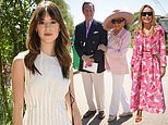 Kate Garraway is all smiles as she leads the Chelsea Flower Show star attendees alongside Joan Collins and husband Percy Gibson as well as a very animated Mary Berry