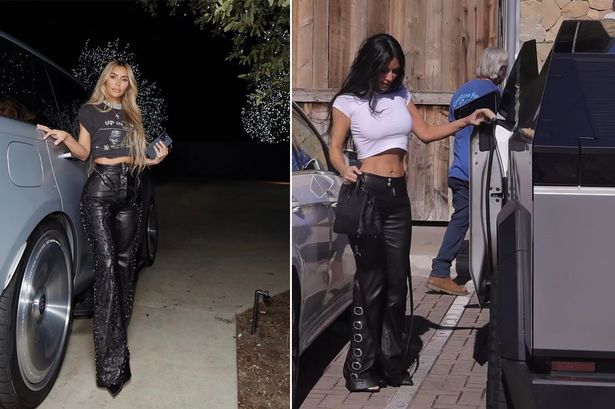 Kim Kardashian shows off new dyed hair and Tesla Cybertruck which is hit by safety problems