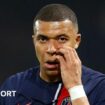 Paris St-Germain striker Kylian Mbappe looks emotional after their Champions League exit to Borussia Dortmund