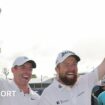 Rory McIlroy and Shane Lowry celebrate