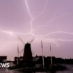 New weather warning after thunderstorms hit UK