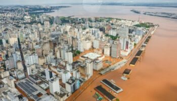 Überschwemmte Millionenstadt Porto Alegre