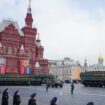Russische ballistische RS-24 Yars-Raketen sind während der Militärparade auf dem Roten Platz zu sehen. Foto: Alexander Zemlianic