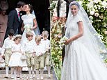 Seventh heaven! As Pippa Middleton celebrates seven years of marriage to financier James Matthews, how she stunned in a Giles Deacon dress and had little helpers in the form of Prince George and Princess Charlotte