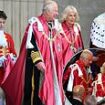 Smiling King Charles attends fourth royal engagement in just 48 hours as he joins Queen Camilla in 2,000-strong congregation at St Paul's Cathedral for OBE service amid return to public-facing duties