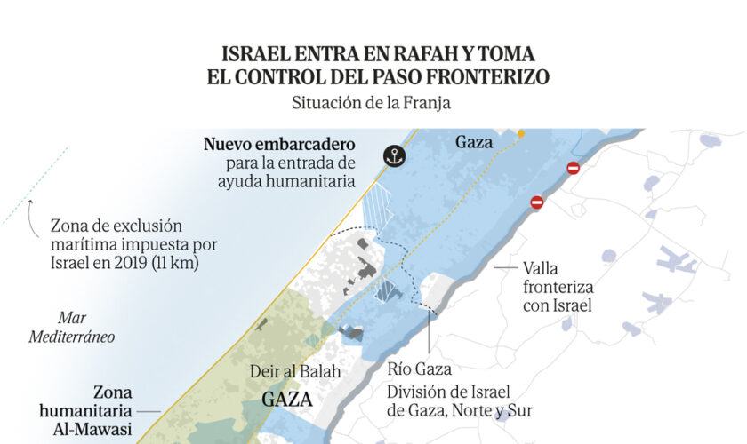 Tanques de Israel entran en Rafah y toman el control del paso fronterizo gazatí