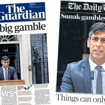 The Papers: PM's 'big gamble' and 'things can only get wetter'