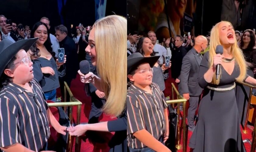 Adele sends little boy to tears with sweet serenading moment during Las Vegas concert