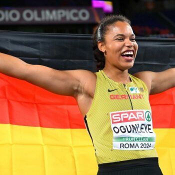 Leichtathletik-EM: Kugelstoßerin Yemisi Ogunleye gewinnt erste Medaille für Deutschland