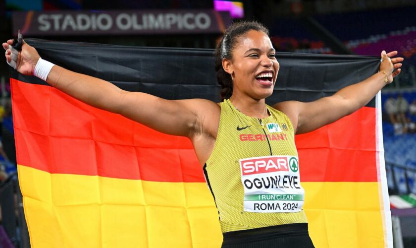 Leichtathletik-EM: Kugelstoßerin Yemisi Ogunleye gewinnt erste Medaille für Deutschland