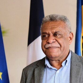 Louis Mapou après son élection le 8 juillet 2021 à Nouméa