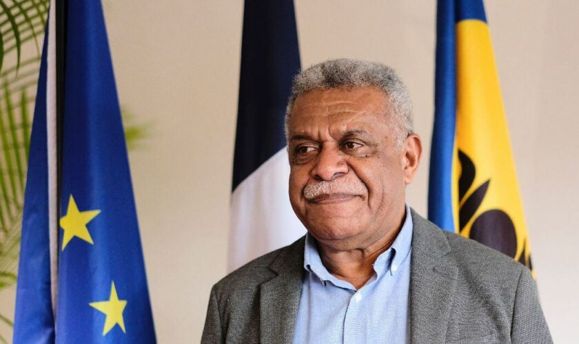 Louis Mapou après son élection le 8 juillet 2021 à Nouméa