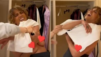 Halle Berry suffers wardrobe malfunction in hilarious behind-the-scenes footage